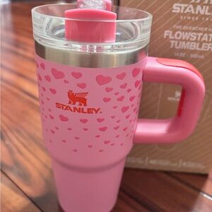 Stanley Sweet Hearts Pink Heart Design Tumbler 14oz